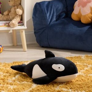 Pillowfort Orca weighted sensory plush NWT